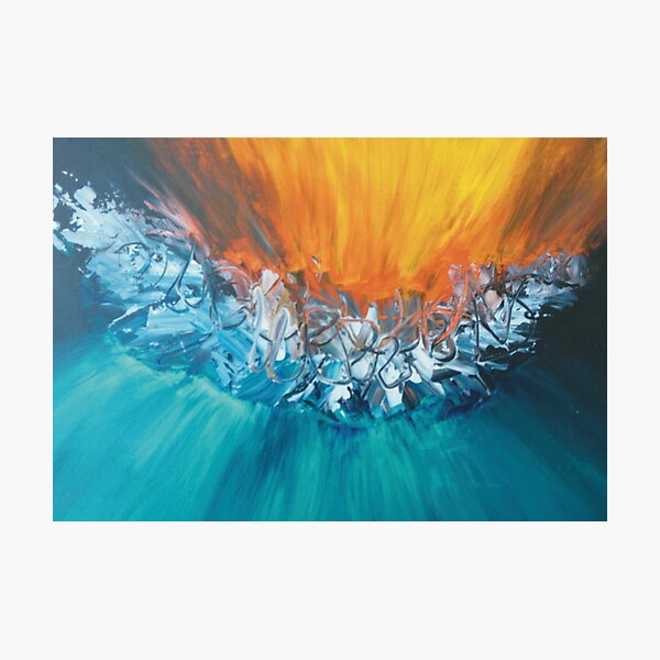 Vista previa del artículo con la obra «Comprometerse con la pintura de arte abstracto», diseñado y vendido por AshleyArtCorner.