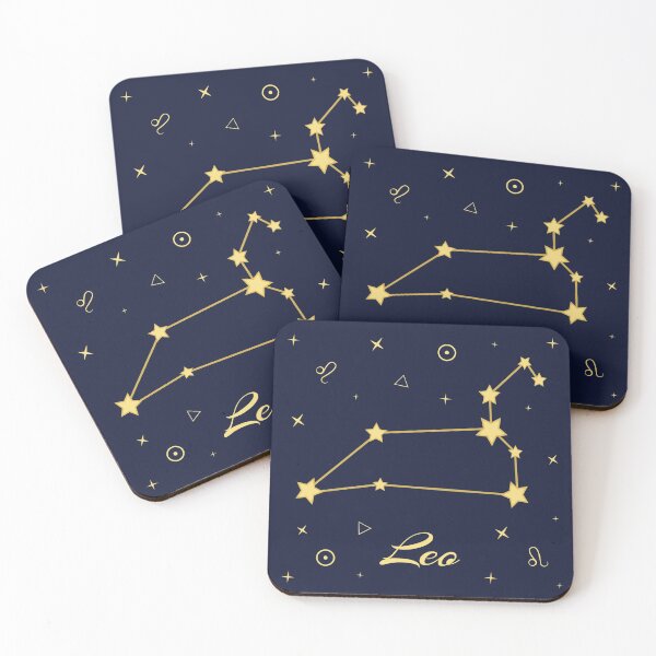 Item preview, Leo Night - Astrological and Astronomical pattern with Leo Constellation, Symbols and Stars designed and sold by Astrowl-.