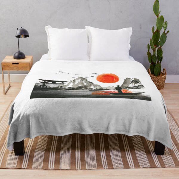 Item preview, design by painting art boat boatman mountain and red Sun designed and sold by VIVEK KUMAR RAI.