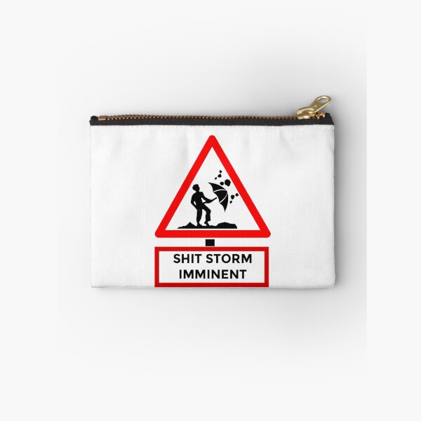 Item preview, Shit Storm on it's way,Restroom  Road Sign Toilet humor  designed and sold by enigma3a.