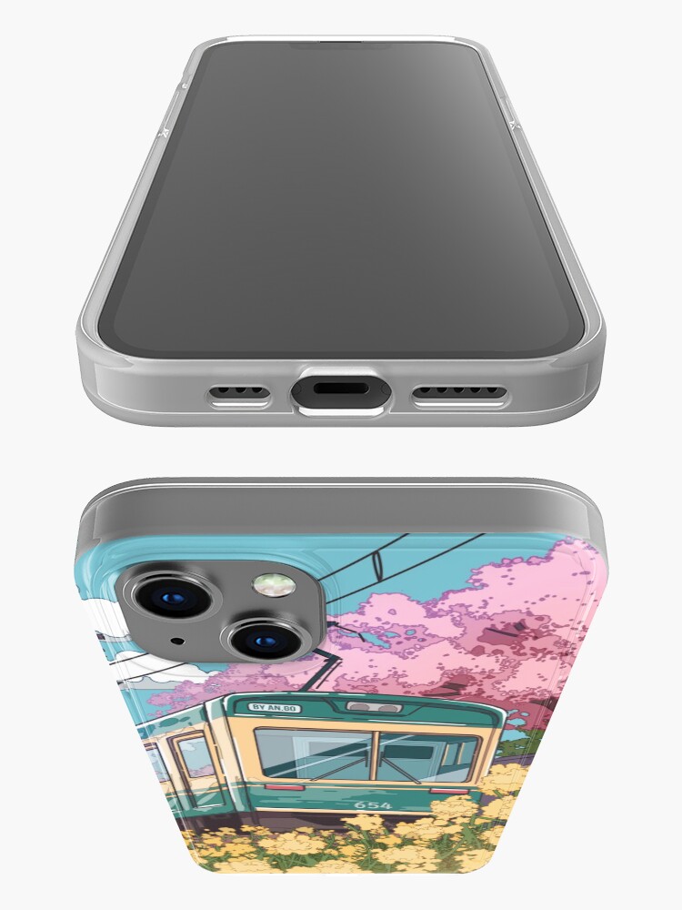 Thumbnail 3 of 5, iPhone Case, The Japanese train and the spring traveling designed and sold by AnGoArt.