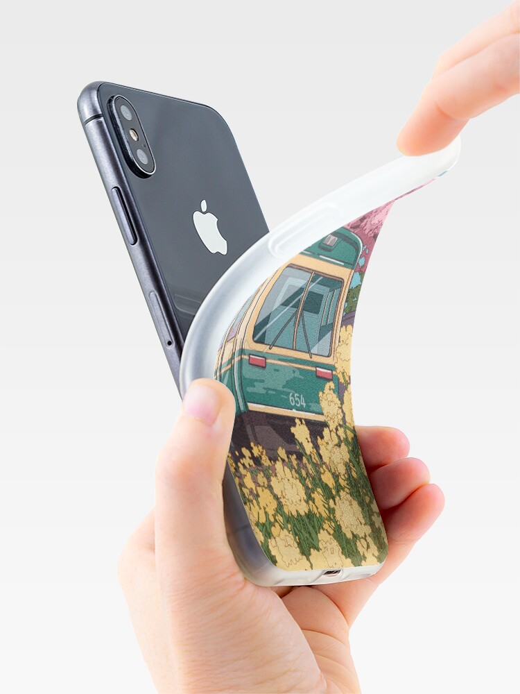 Thumbnail 4 of 5, iPhone Case, The Japanese train and the spring traveling designed and sold by AnGoArt.