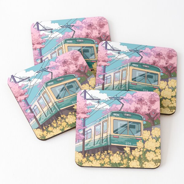 Item preview, The Japanese train and the spring traveling  designed and sold by AnGoArt.