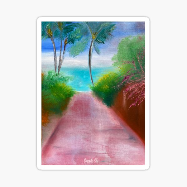 BEACH ART Pathway To Paradise Sticker