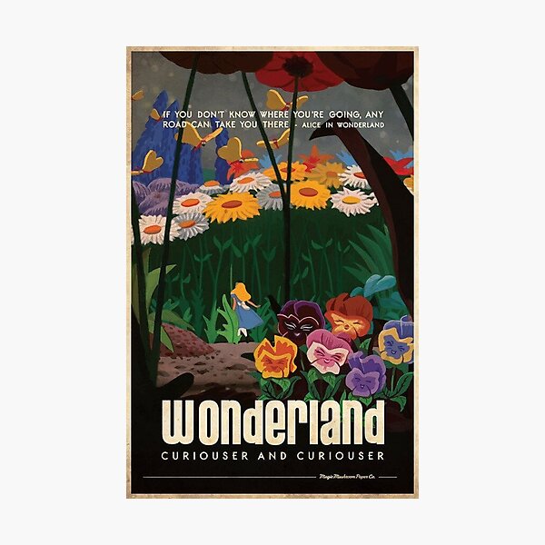 Alice in Wonderland Movie Poster Photographic Print