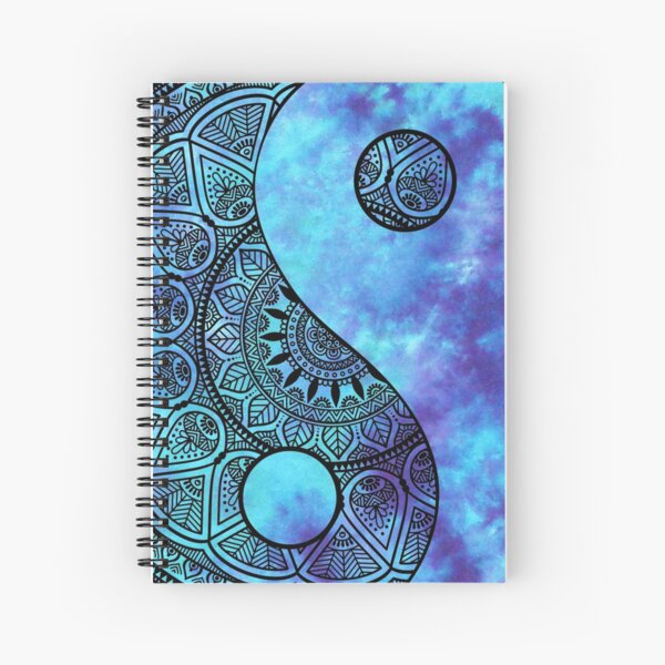Peace, Tranquility and Tie Dye Spiral Notebook