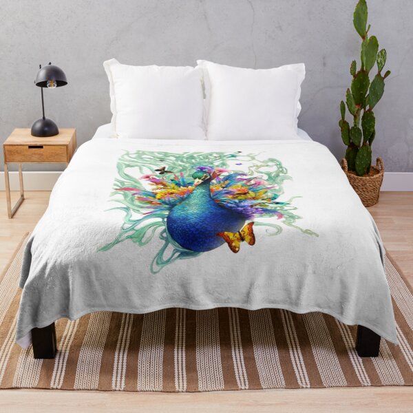 Item preview, colourful peacock with colourful butterflies designed and sold by VIVEK KUMAR RAI.