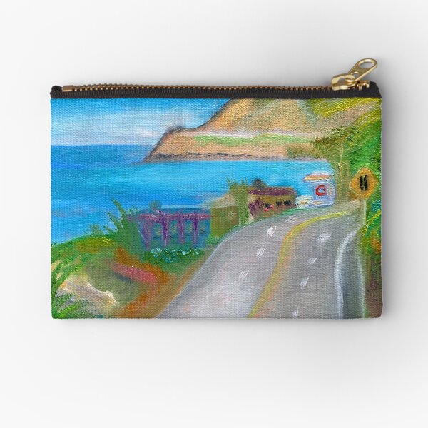 Beach Art Malibu, California Zipper Pouch