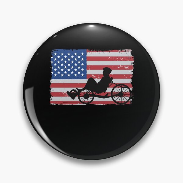 Item preview, Recumbent Bicycle American Flag 4th Of July Biker Funny Recumbent Bike designed and sold by Stronzi.
