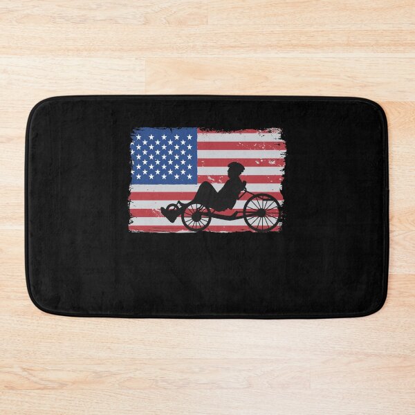 Item preview, Recumbent Bicycle American Flag 4th Of July Biker Funny Recumbent Bike designed and sold by Stronzi.