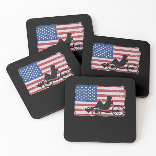 Item preview, Recumbent Bicycle American Flag 4th Of July Biker Funny Recumbent Bike designed and sold by Stronzi.
