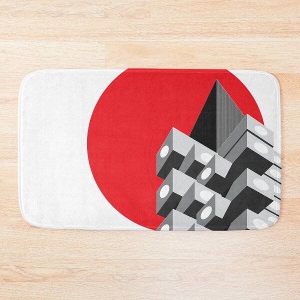 Item preview, Nakagin Capsule Tower, Japanese Art, Cityscape, Poster, Artwork, Architecture Print, Wall Art, Home Decor, Wall Print, Brutalist Print designed and sold by sketchingarchi.