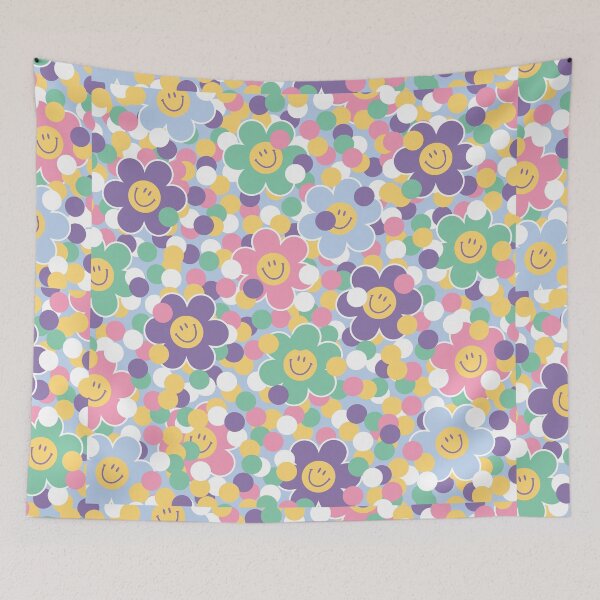 Item preview, Happy Harajuku Flowers 1 designed and sold by art-by-gui.