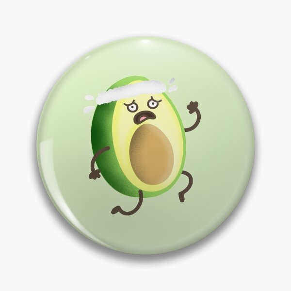Item preview, sport avocado kawaii cute food designed and sold by sirineab.
