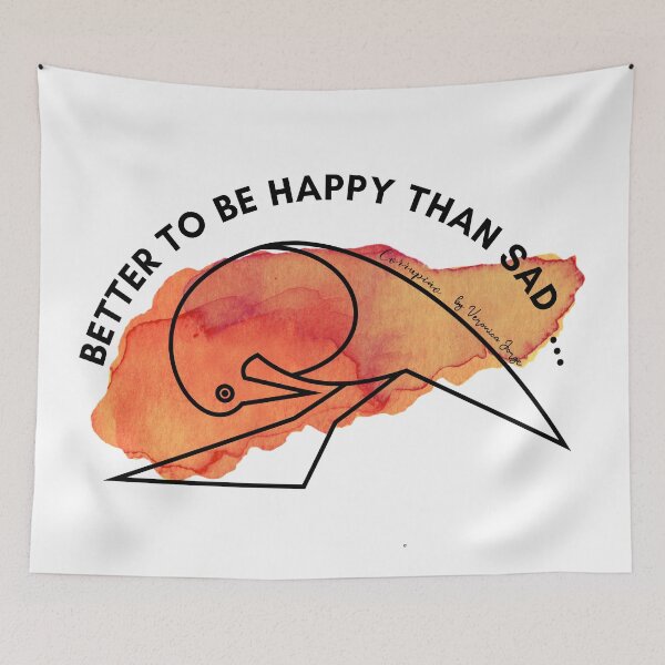 Item preview, Better to be happy than sad designed and sold by veronicajorge.