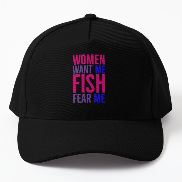 Women Want Me Fish Fear Me - Bisexual Pride Cap for Sale by