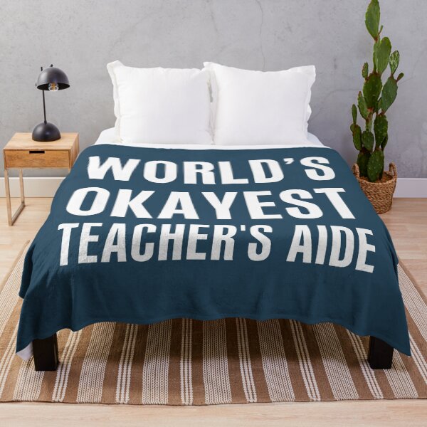 Item preview, World's Okayest Teachers Aide designed and sold by CeciLop.