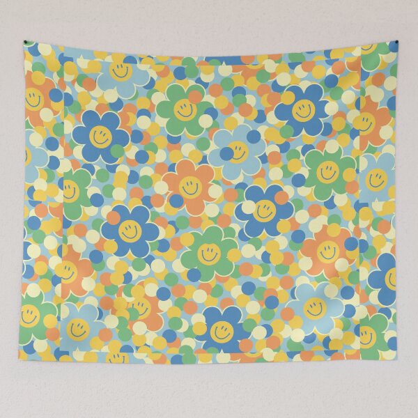 Item preview, Happy Harajuku Flowers 2 designed and sold by art-by-gui.