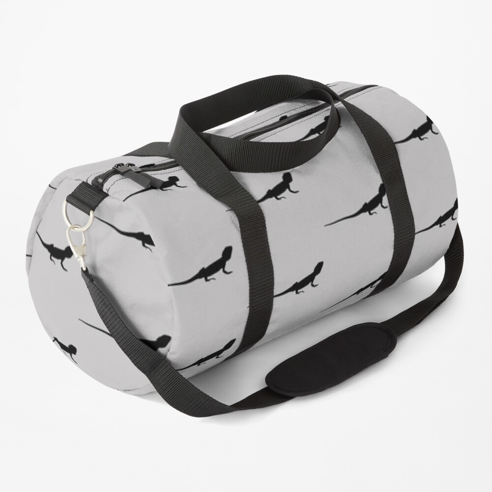 Bearded Dragon Reptile Silhouette Duffle Bag