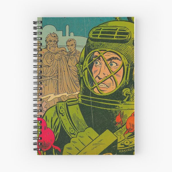 Item preview, Deep Sea Diver, Atlantis, Unexplored Worlds, Ocean, Scuba cartoon, Scuba helmet,vintage comic deep sea diver designed and sold by Nostrathomas66.