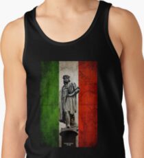 Christopher Columbus Statue with Italian Flag Tank Top