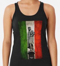 Christopher Columbus Statue with Italian Flag Tanktop für Frauen