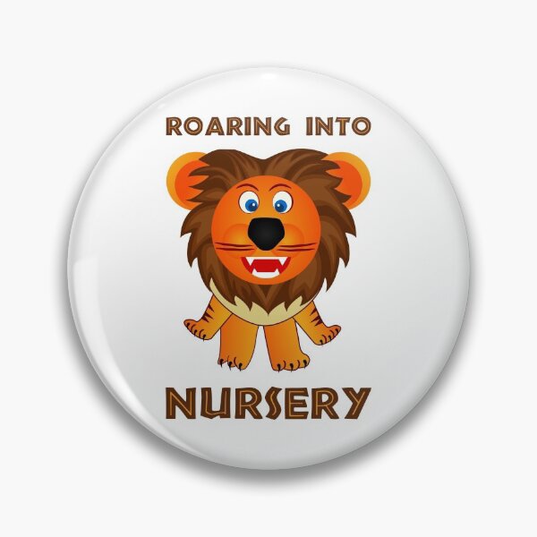 Item preview, Roaring Into Nursery (Cartoon Lion) designed and sold by TimespunThreads.
