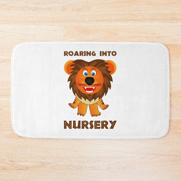 Item preview, Roaring Into Nursery (Cartoon Lion) designed and sold by TimespunThreads.