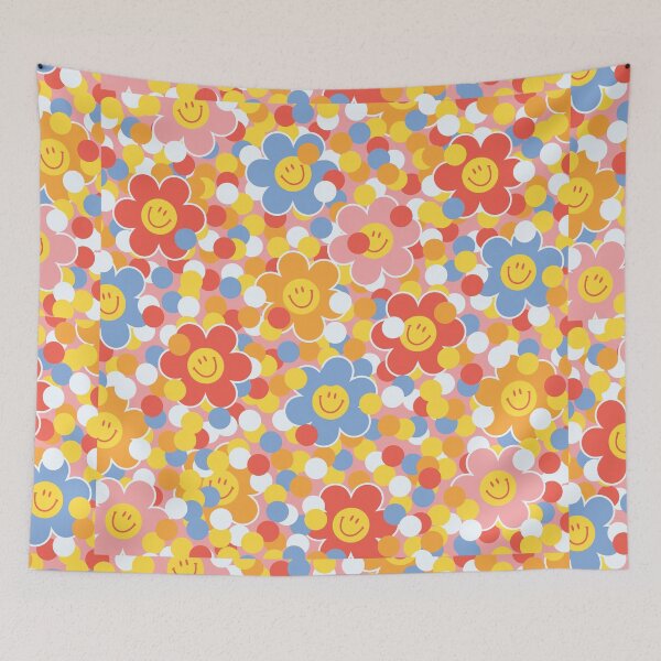Item preview, Happy Harajuku Flowers 3 designed and sold by art-by-gui.