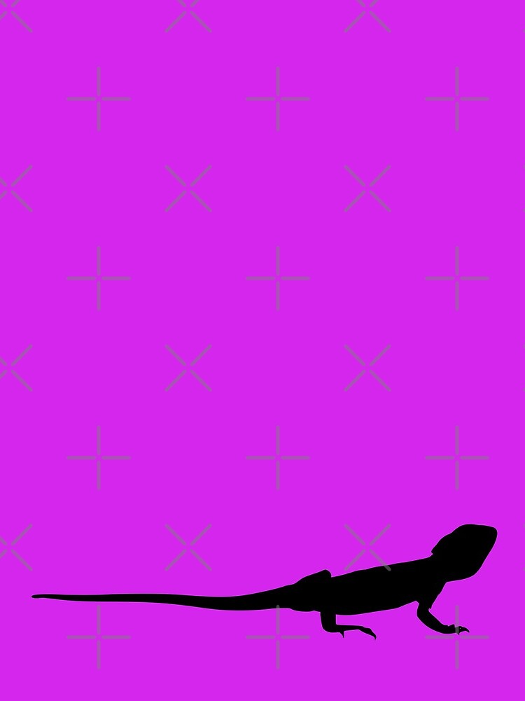Bearded Dragon Reptile Silhouette by snibbo71