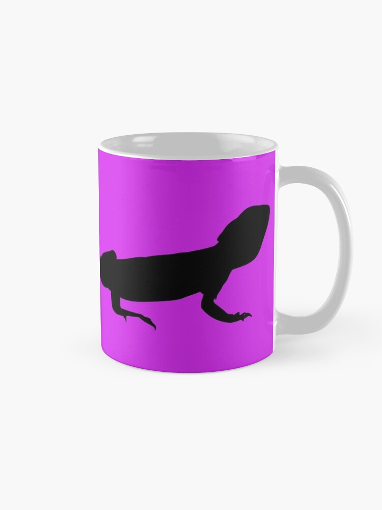 Alternate view of Bearded Dragon Reptile Silhouette Mug