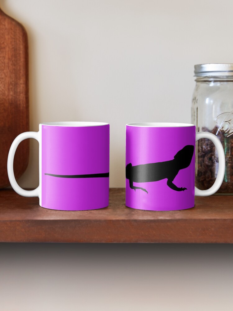 Alternate view of Bearded Dragon Reptile Silhouette Mug