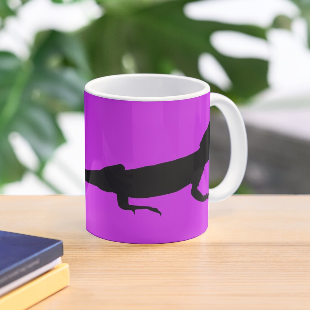 Bearded Dragon Reptile Silhouette Mug