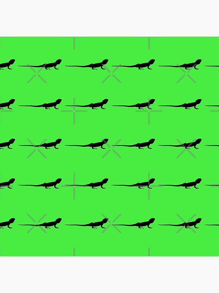 Bearded Dragon Reptile Silhouette by snibbo71