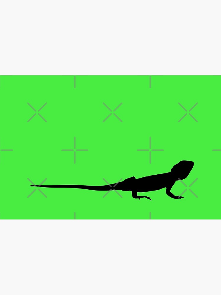 Bearded Dragon Reptile Silhouette by snibbo71