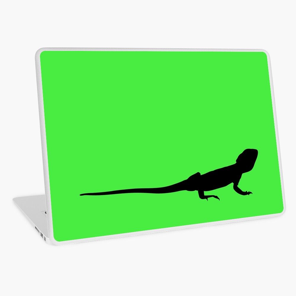 Bearded Dragon Reptile Silhouette Laptop Skin