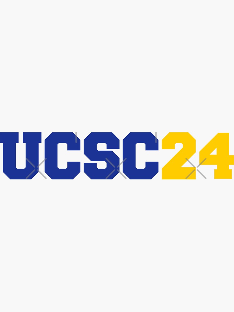 "ucsc 2024 college font 24" Sticker for Sale by scollegestuff Redbubble