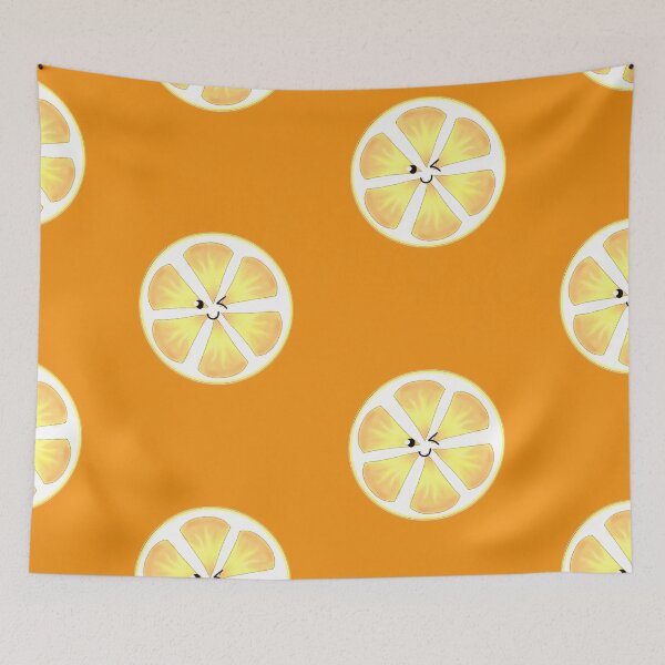 Item preview, cute lemon with a smile orange designed and sold by Gracie_Designs.