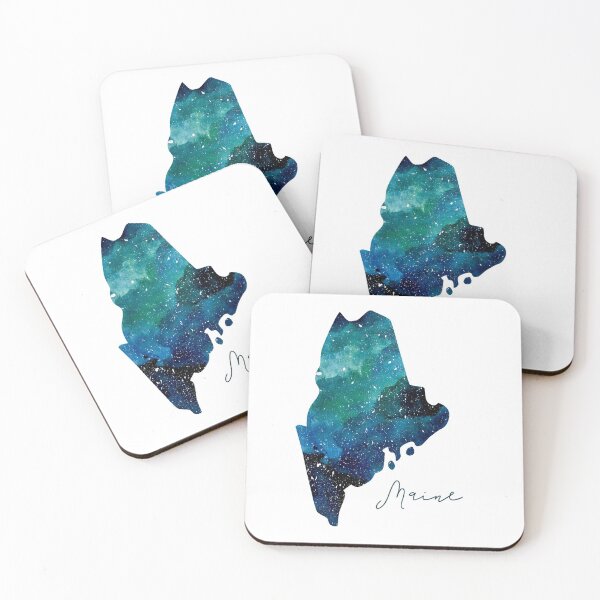 Item preview, Maine Galaxy Watercolor Painting designed and sold by KathrinLegg.