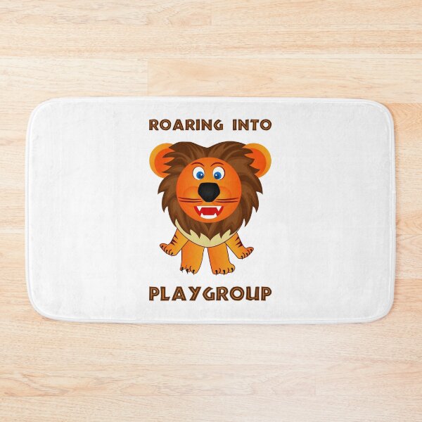 Item preview, Roaring Into Playgroup (Cartoon Lion) designed and sold by TimespunThreads.