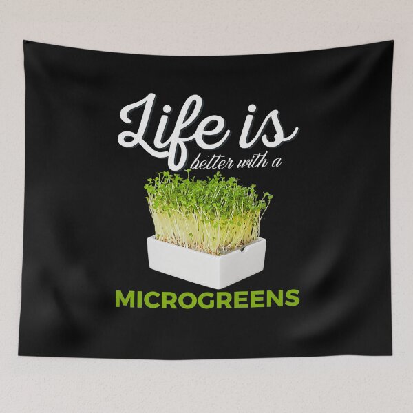 Item preview, Life Is Better With Microgreens Funny Vegan Sprout Lover  designed and sold by Fredyrin-dream.