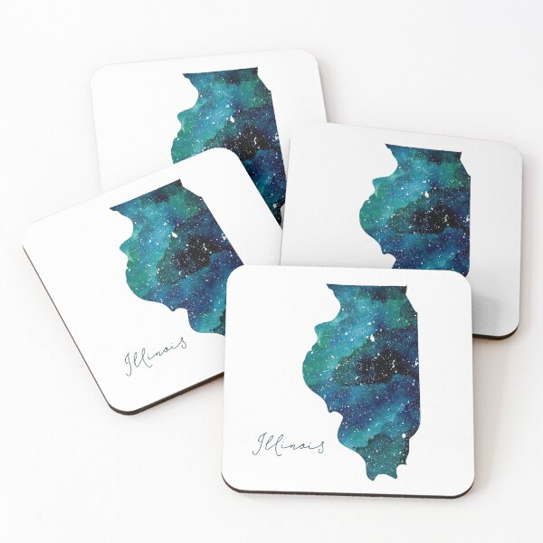 Item preview, Illinois Galaxy Watercolor Painting designed and sold by KathrinLegg.
