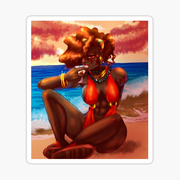 A Sexy On The Beach Cocktail Sticker