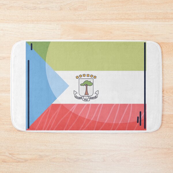Item preview, Equatorial Guinea Flag Country Isolated Icon designed and sold by MIDDLX.