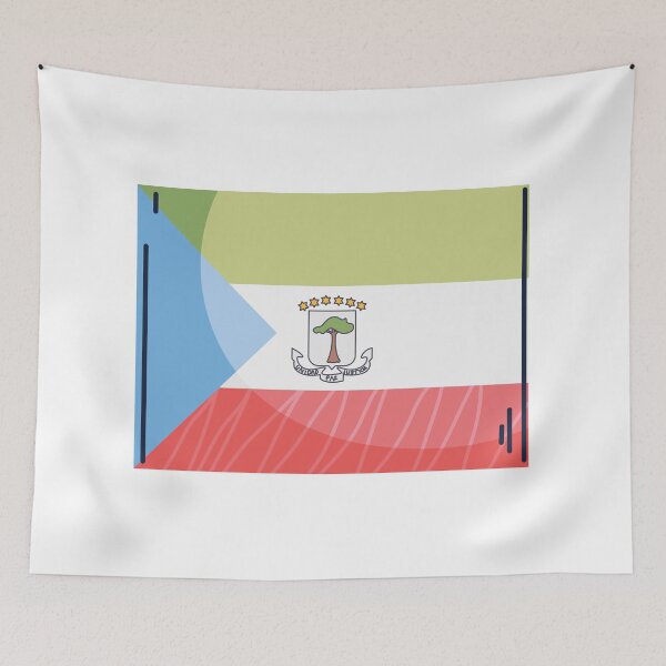Item preview, Equatorial Guinea Flag Country Isolated Icon designed and sold by MIDDLX.