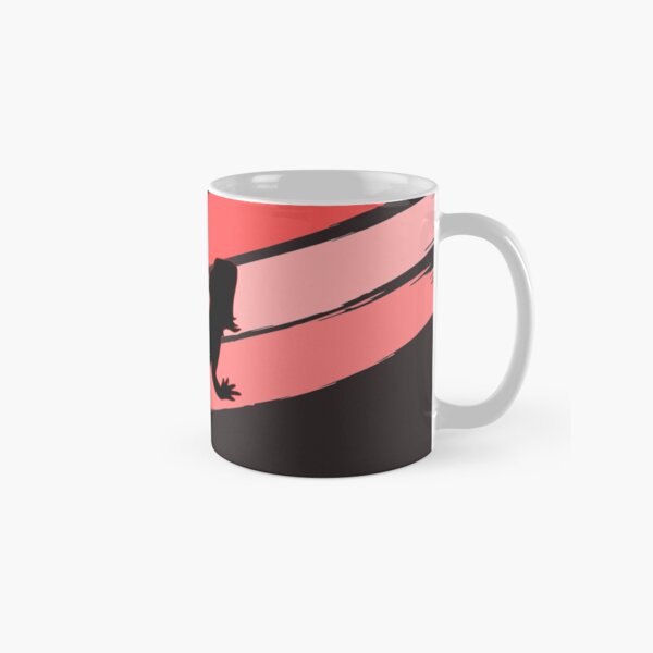 Bearded Dragon Brush Stroke Silhouette Classic Mug