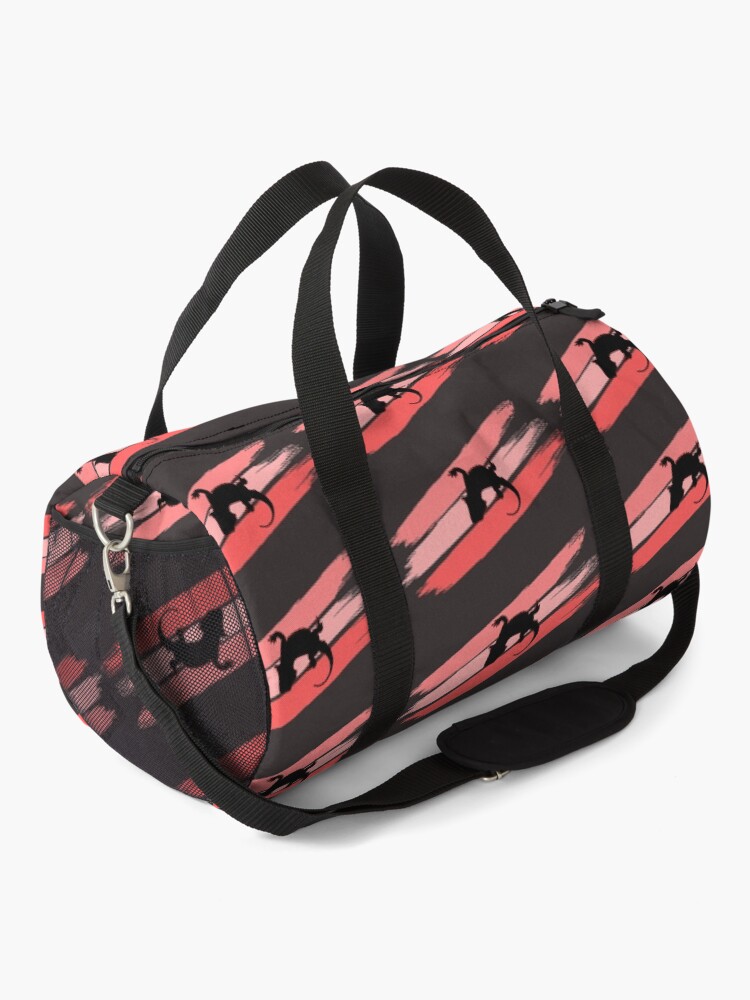 Alternate view of Bearded Dragon Brush Stroke Silhouette Duffle Bag