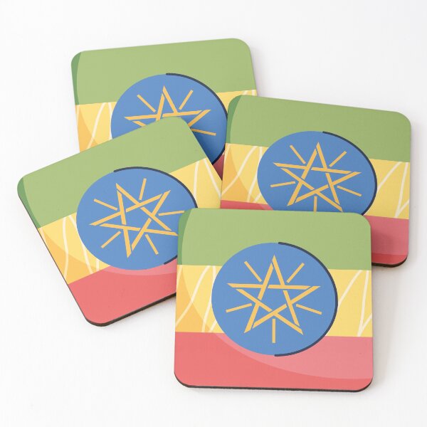 Item preview, Ethiopia Flag Country Isolated Icon designed and sold by MIDDLX.