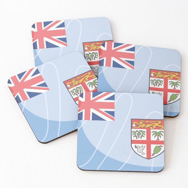 Item preview, Fiji Flag Country Isolated Icon designed and sold by MIDDLX.