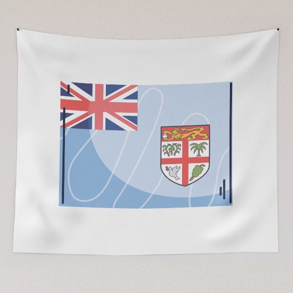 Item preview, Fiji Flag Country Isolated Icon designed and sold by MIDDLX.
